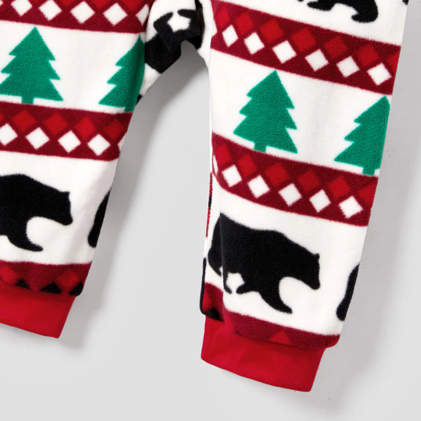 Christmas Family Matching Festival Theme All-over Print Long-sleeve Pajamas Sets(Flame resistant)  image 6
