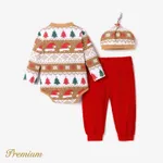 3pcs Baby Girl/Boy Christmas Cotton Childlike Fashionable Set   image 2