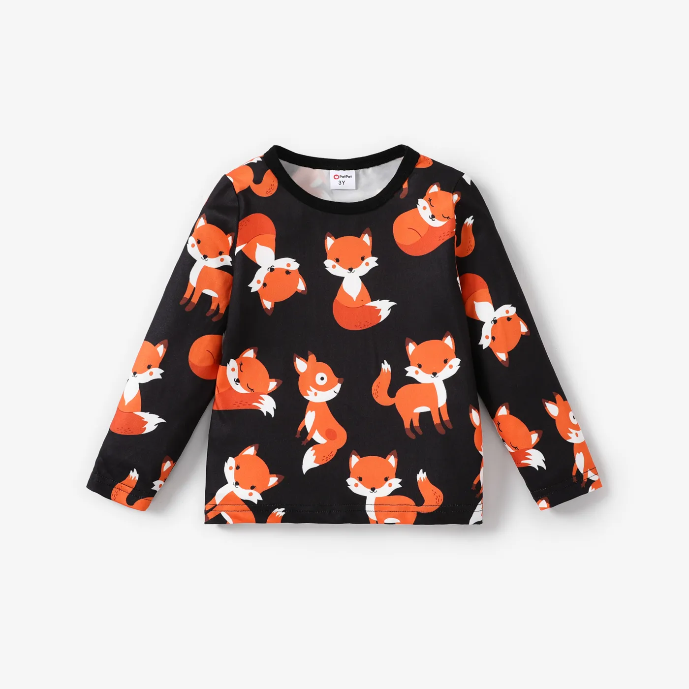 Kleinkinder Jungen Lässig Fuchs Langärmelig T-Shirts  image 1
