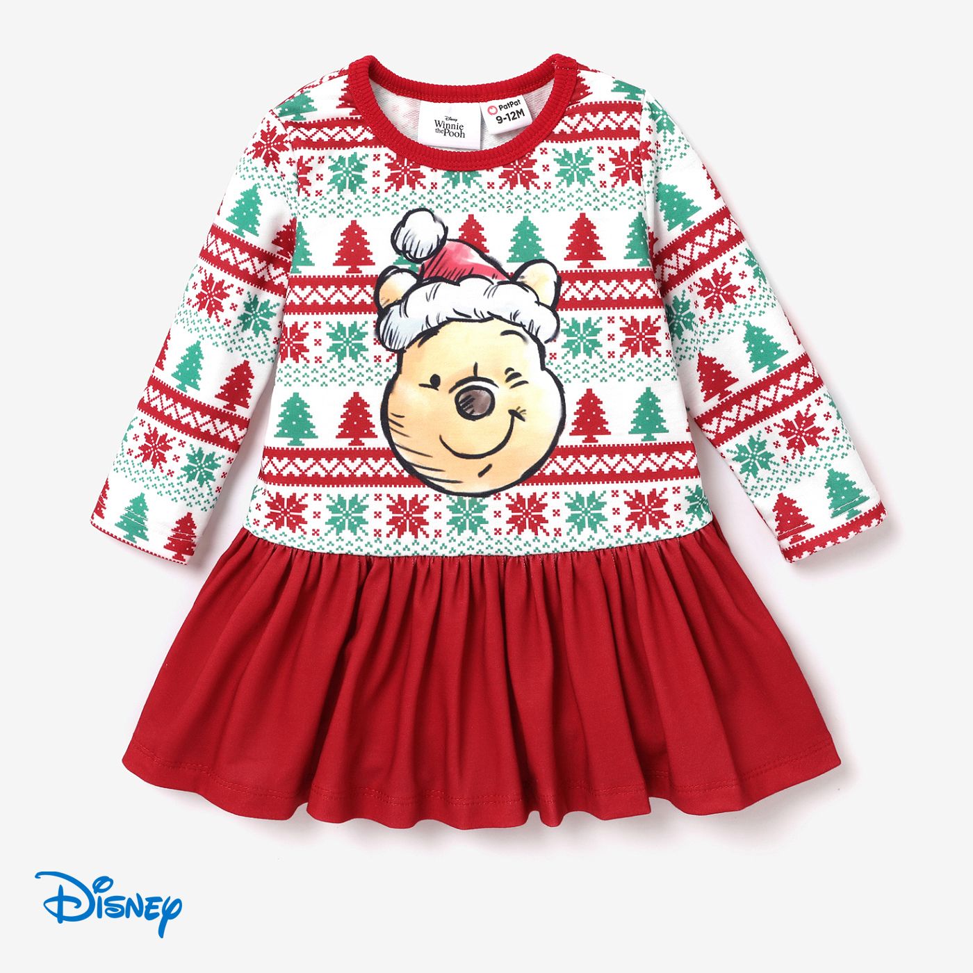 

Disney Winnie the Pooh Baby Girl Christmas Snowflake Dress