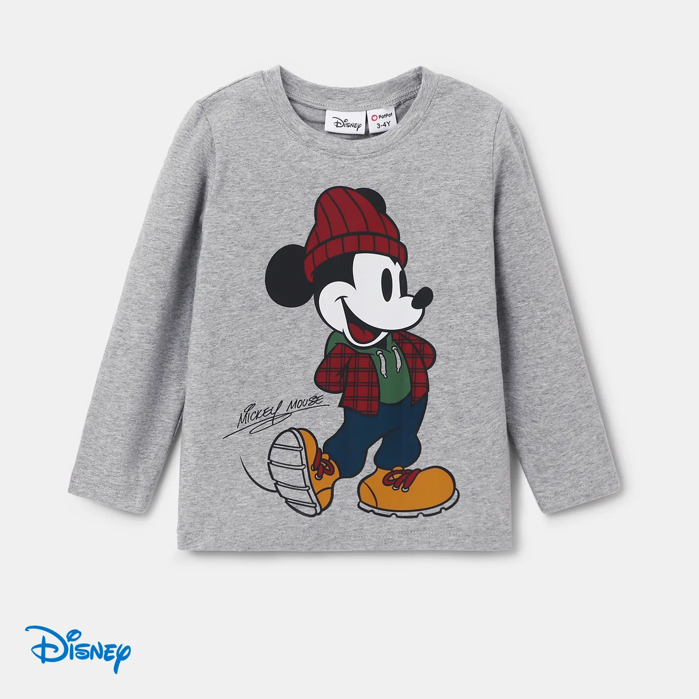 Disney Mickey And Friends Toddler Boy Cotton Character Pattern 1 Pop-up Ears Jacket Or 1 Long-sleeve Top Or Pants