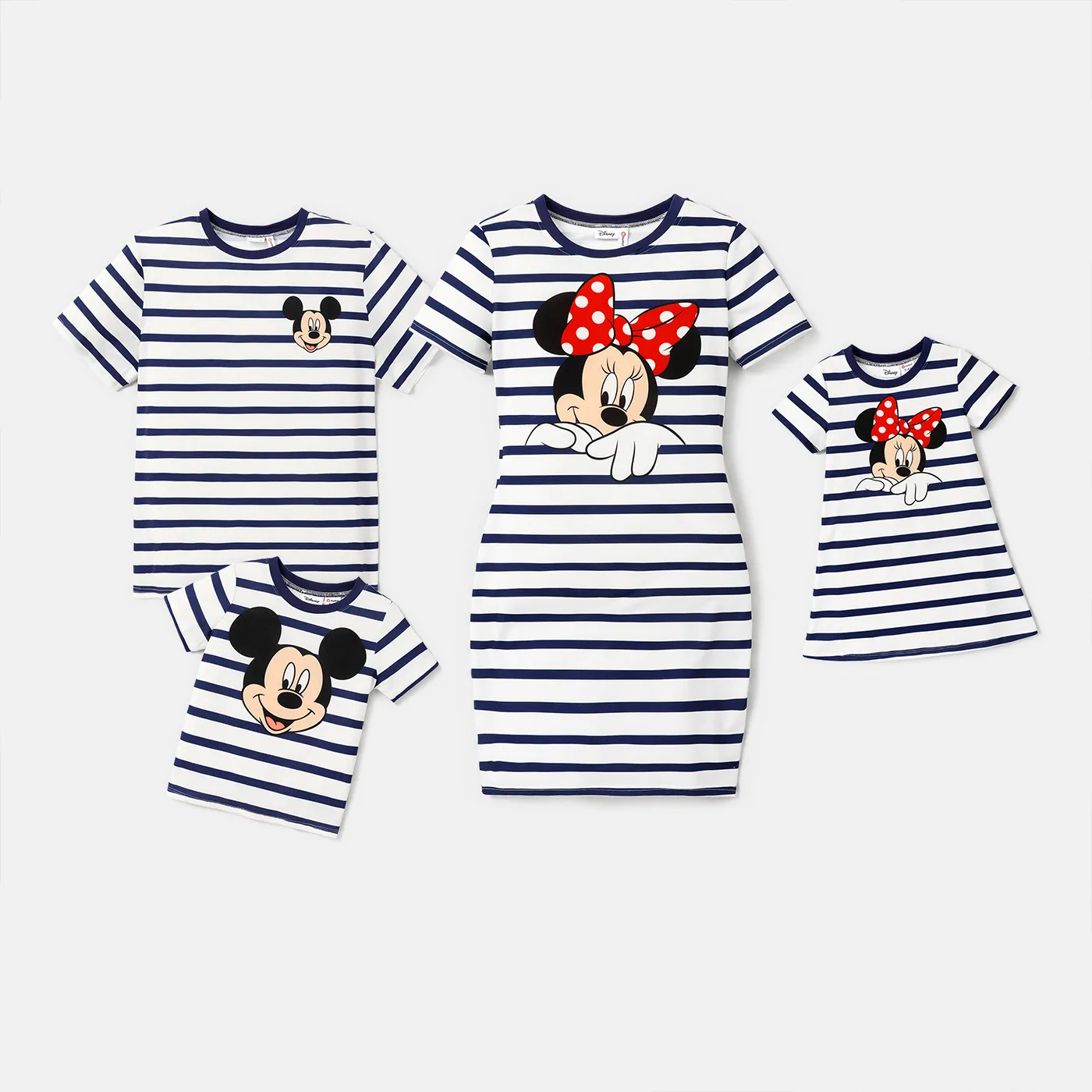 Disney Mickey and Friends Family Matching Stripe & Character Print Short-sleeve Naia™Dresses and T-shirts Sets  image 6