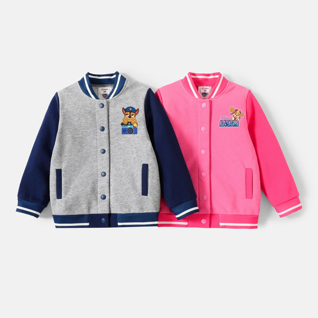 PAW Patrol Toddler Boy/Girl Front Buttons Cotton Jacket Pink big image 1