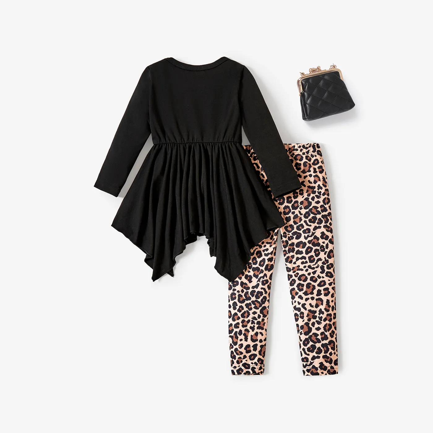  2PCS Toddler Girl 3D Animal Pattern Top and Pant Set  image 2