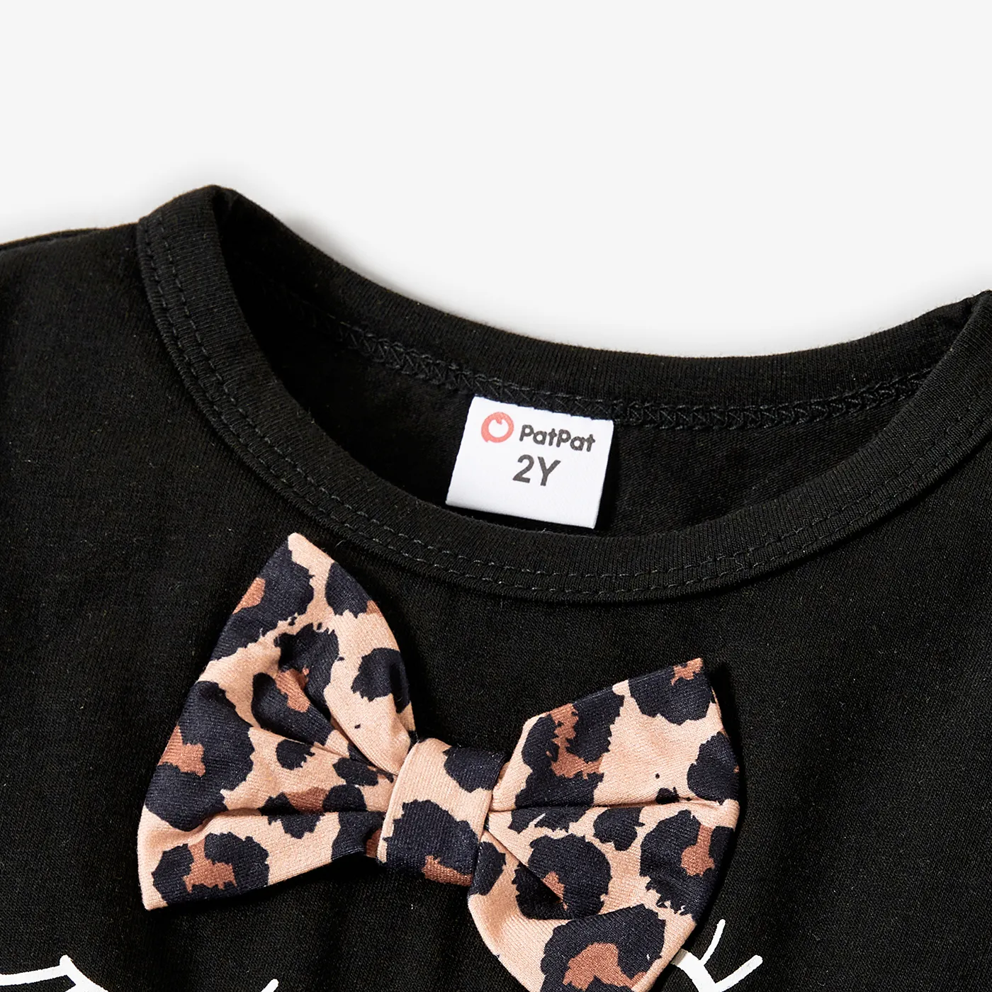  2PCS Toddler Girl 3D Animal Pattern Top and Pant Set  image 3