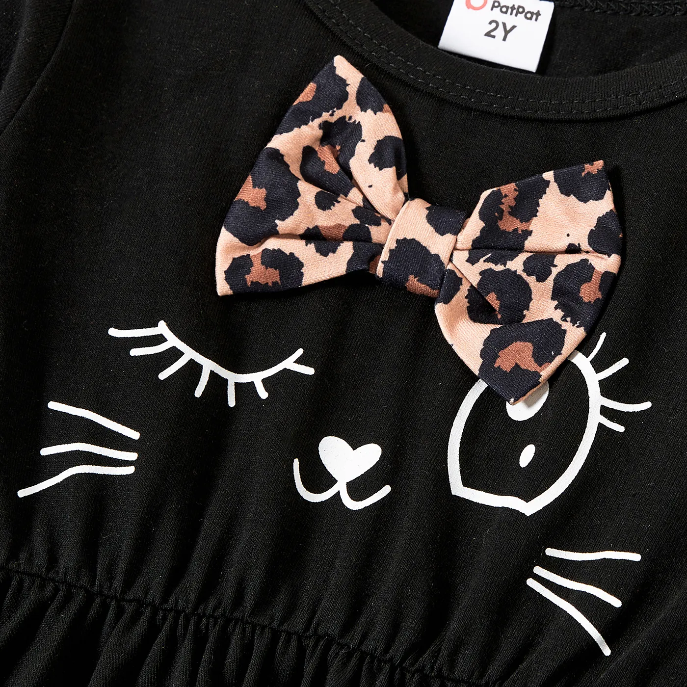  2PCS Toddler Girl 3D Animal Pattern Top and Pant Set  image 4