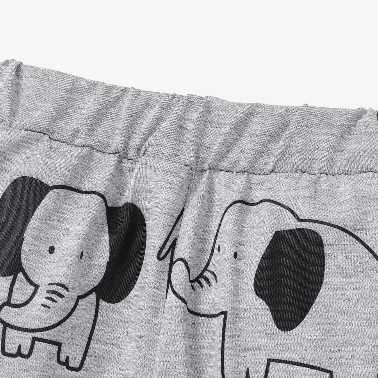 pantalones con estampado de elefantes para bebé niño/niña Gris big image 1