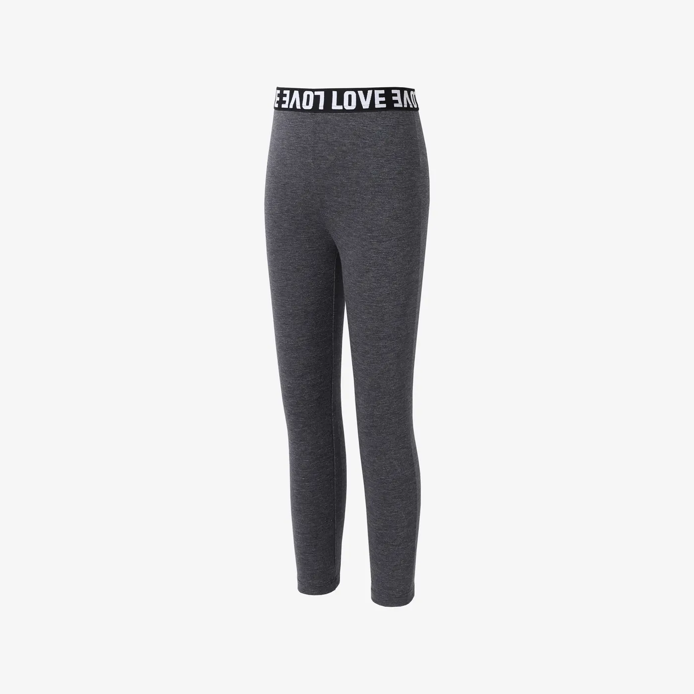 Kid Girl Avant-garde Letter Leggings
 Black image 2