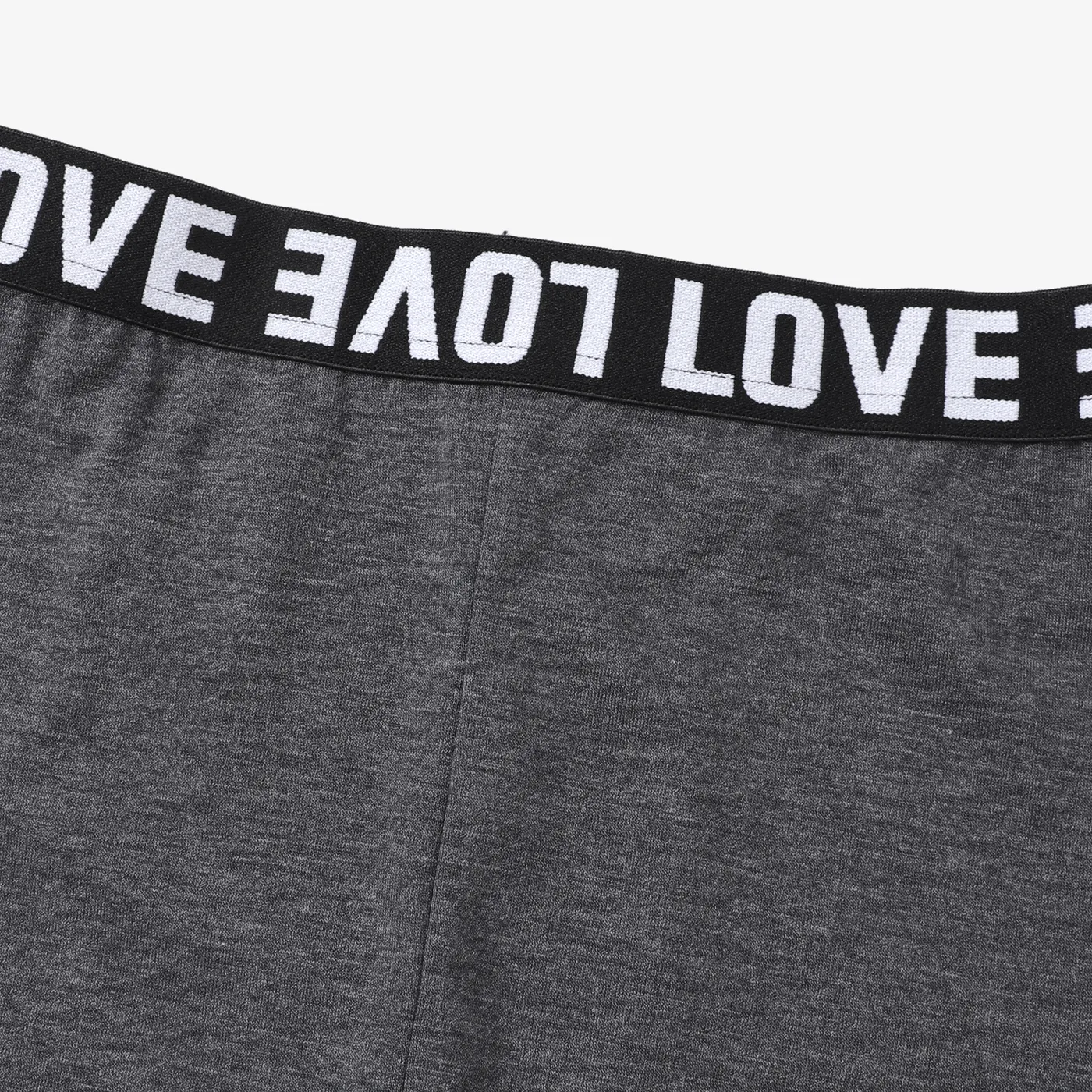 Kid Girl Avant-garde Letter Leggings
 Black image 4