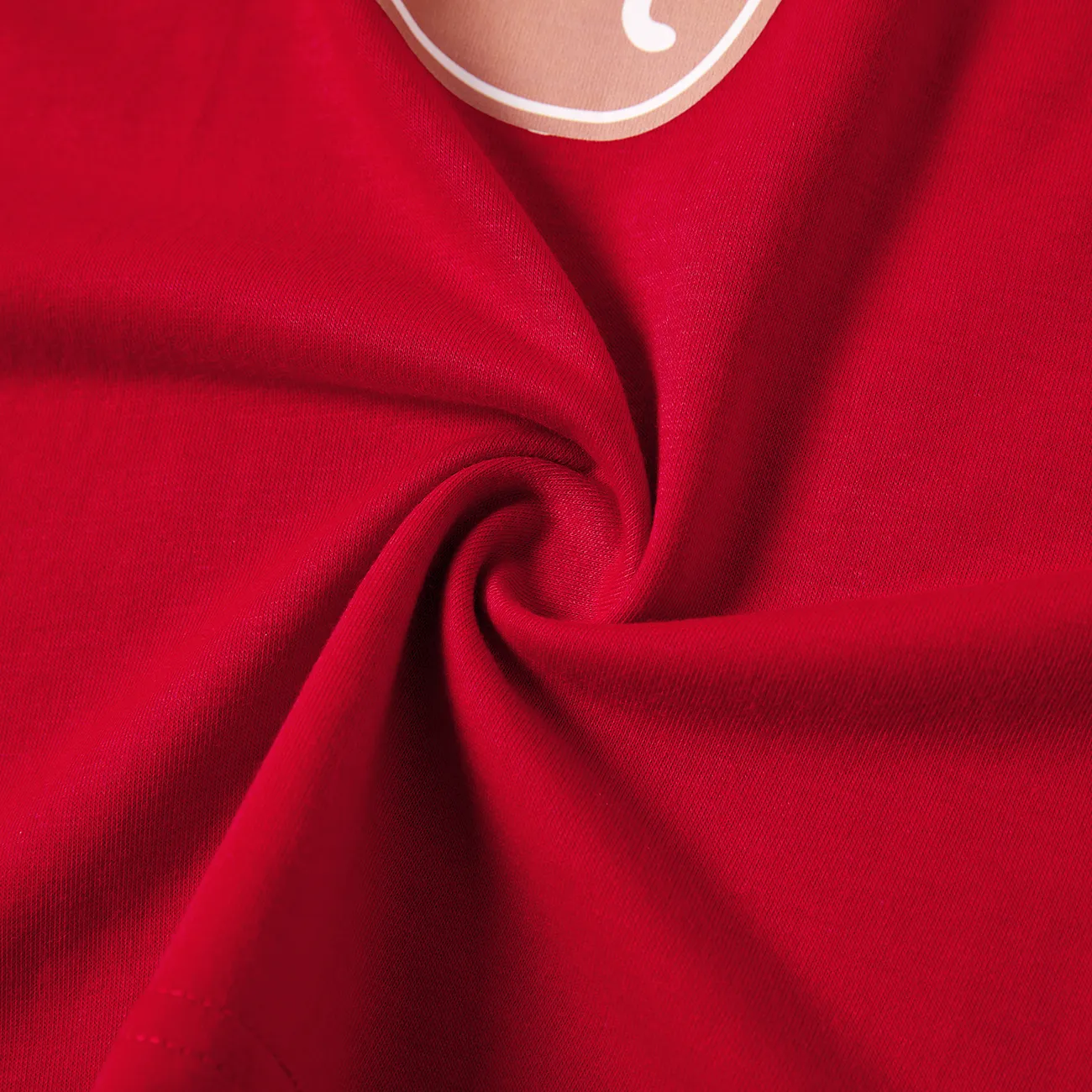 Noël Look Familial Manches courtes Tenues de famille assorties Pyjamas (Flame Resistant) Rouge big image 1