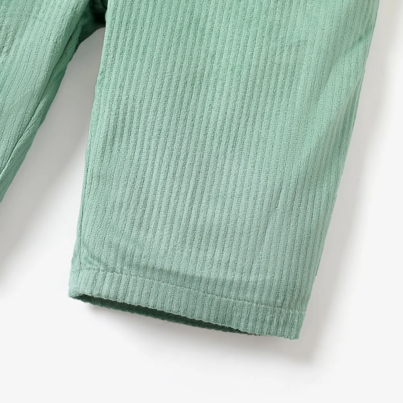 Baby Boy Solid Overalls Green image 3