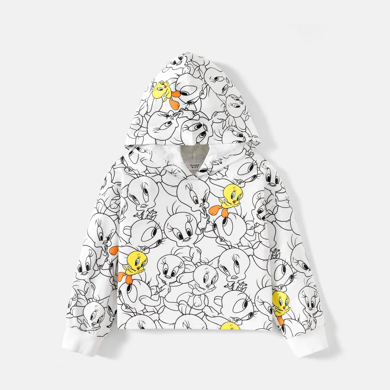 Looney Tunes Páscoa Criança Menina Estampado animal Com capuz Sweatshirt Branco big image 1