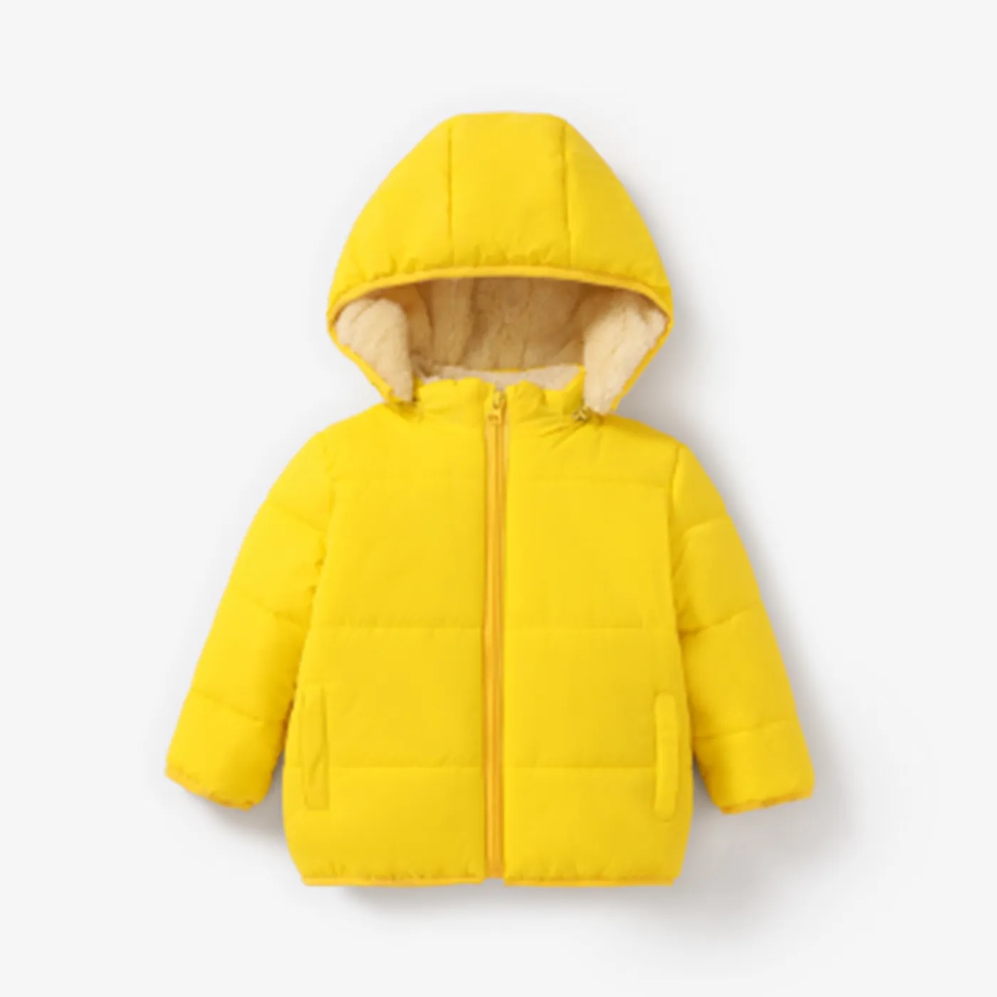 Baby / Toddler Causal Fluff Solid Long-sleeve Hooded Coat
