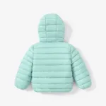 Baby / Toddler Stylish 3D Ear Print Solid Hooded Cotton Coat Turquoise image 6