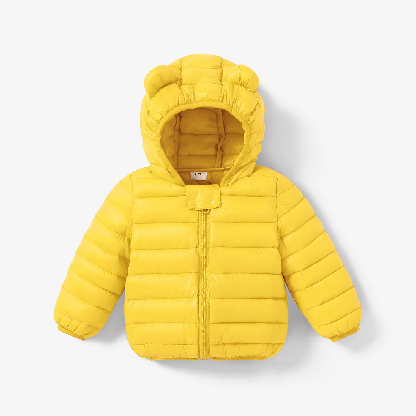 Baby / Toddler Stylish 3D Ear Print Solid Hooded Cotton Coat