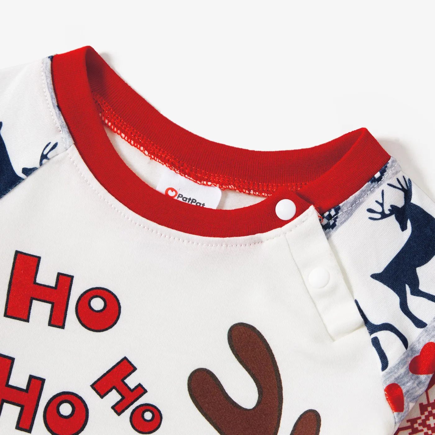 Christmas Family Matching Cute Reindeer Print Pajamas Sets(Flame Resistant)   image 3