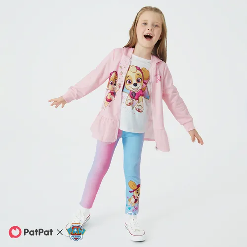 PAW Patrol Toddler Girl Character Print Hooded Jacket or Mesh Flutter-sleeve Sweatshirt or Colorful Print Leggings