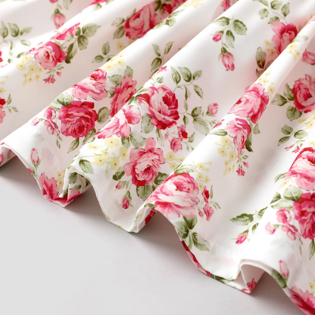 2 pièces Bébé Couture de tissus Rose Doux Manches longues Robe Rose big image 1