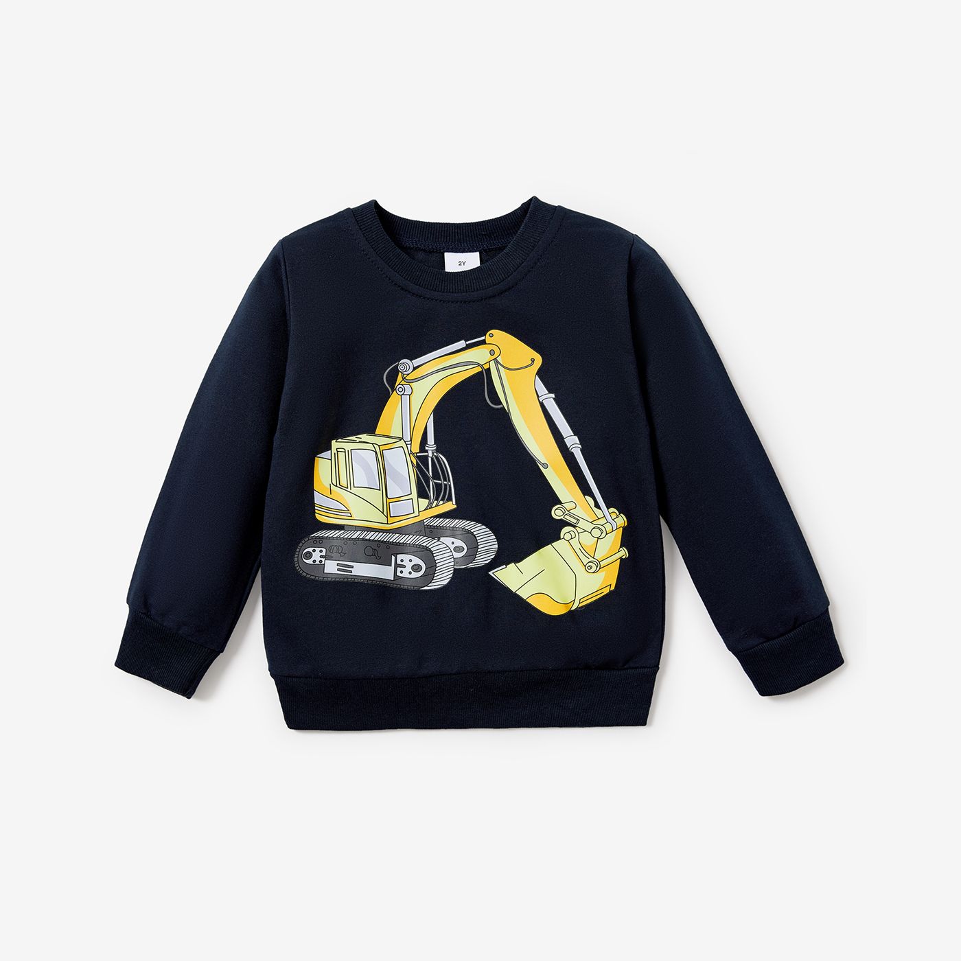 

Toddler Boy Vehicle Pattern Pullover Hoodie