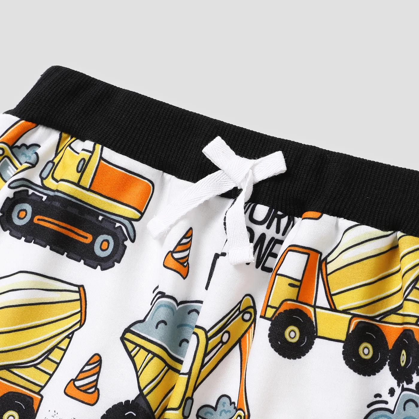calça casual com estampa de veículo para criança Amarelo image 3