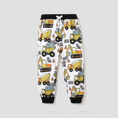 Toddler Boy Vehicle Print Casual Pants