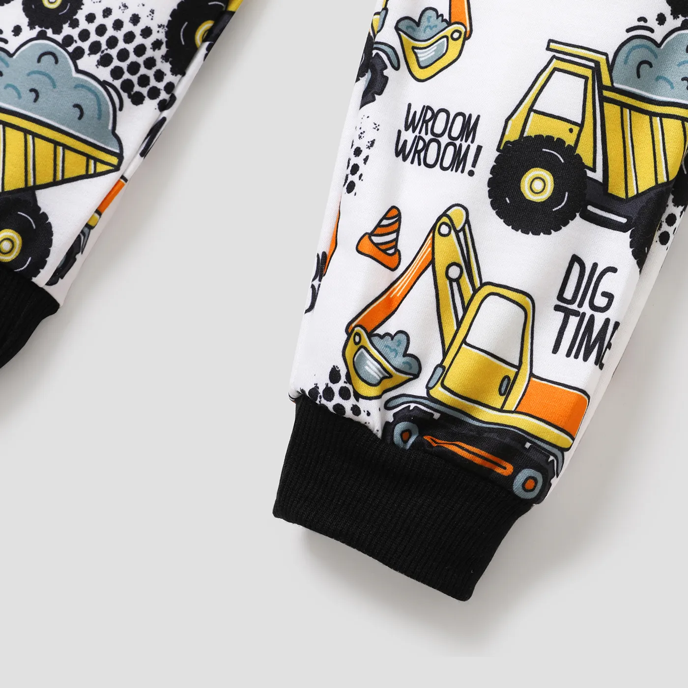 calça casual com estampa de veículo para criança Amarelo image 2