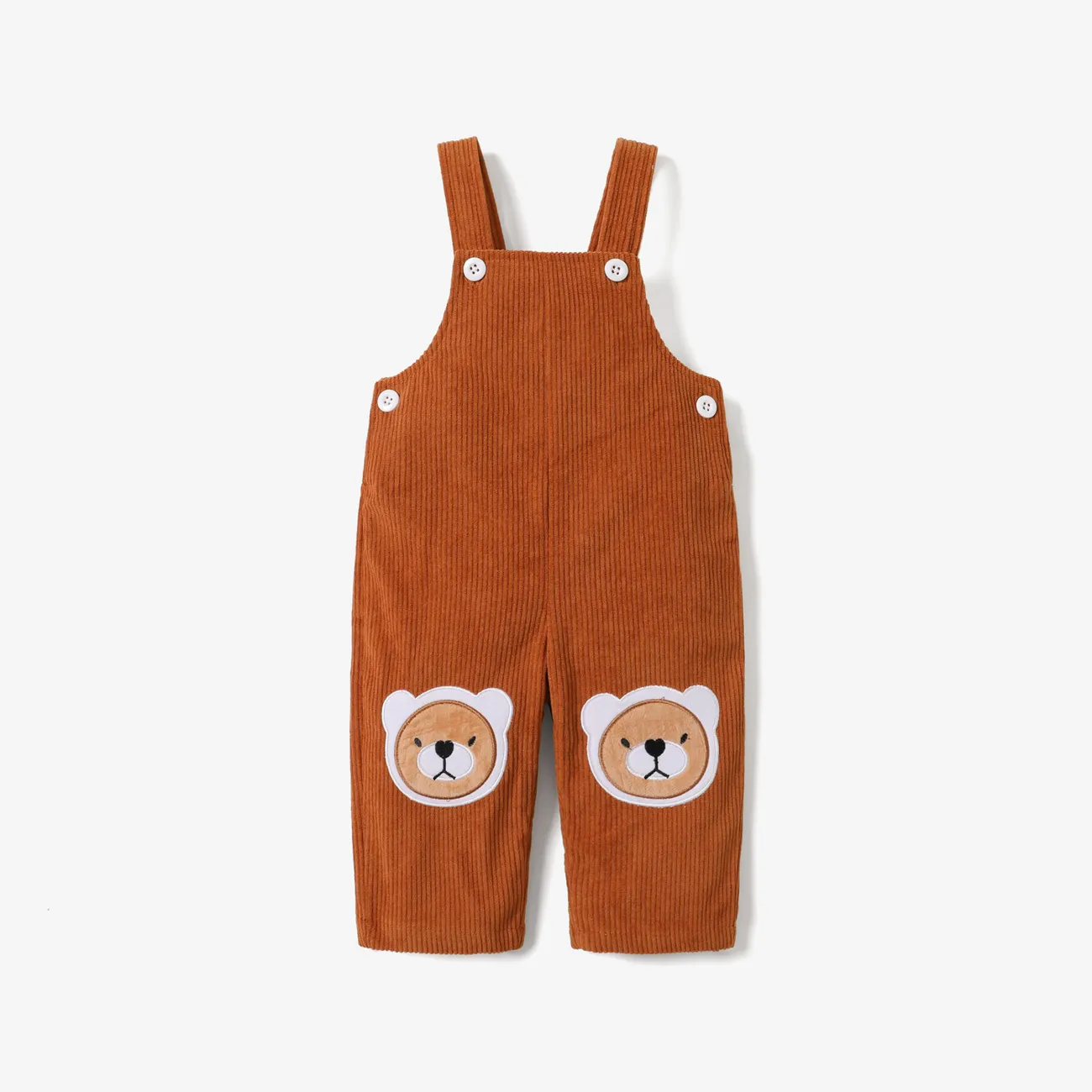 Baby Boy/Girl Bear Applique Animal Pattern Pants/Overall  big image 1