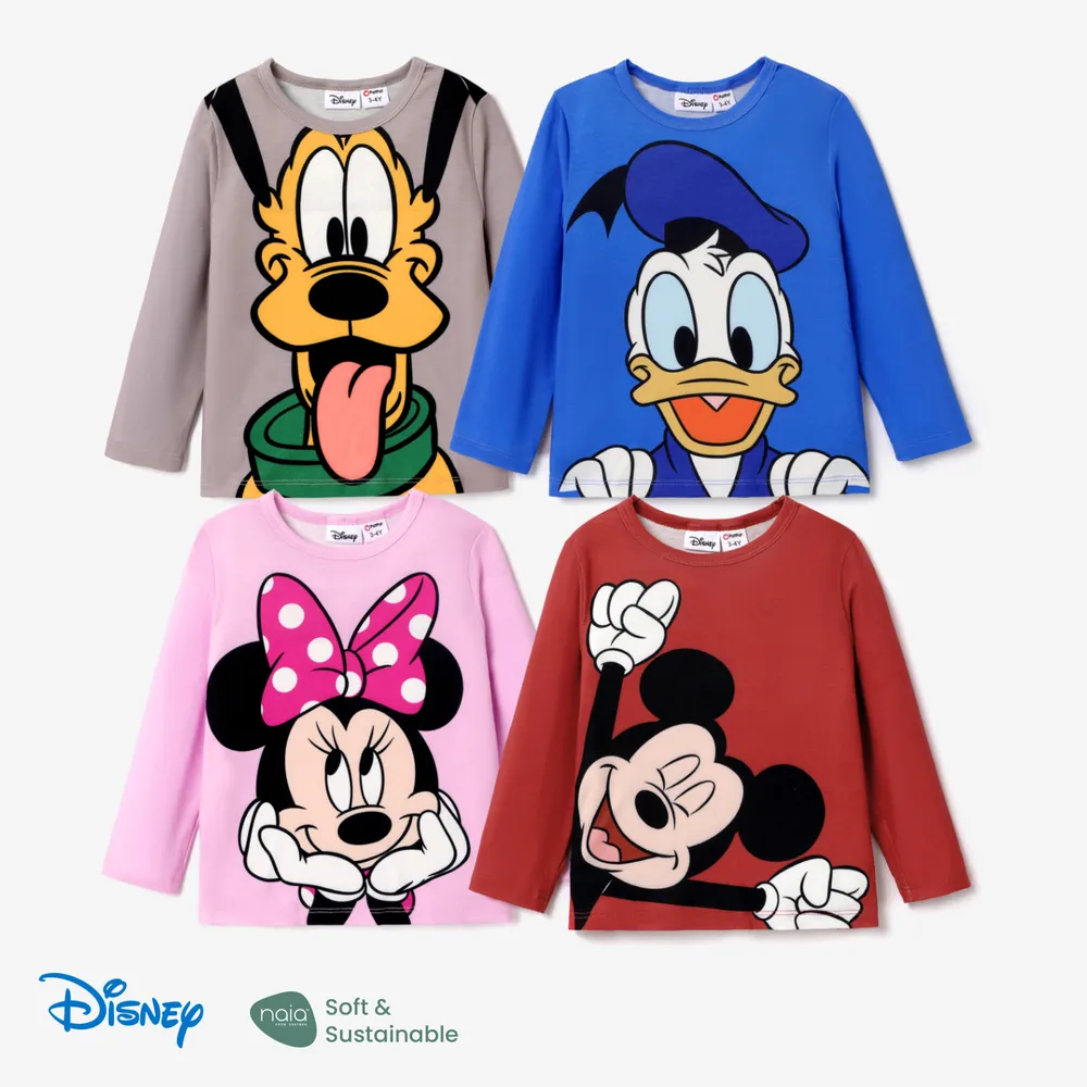 Disney Mickey and Friends Toddler & Kids Girl/Boy Naia™ Character Print Long-sleeve Tee big image 1