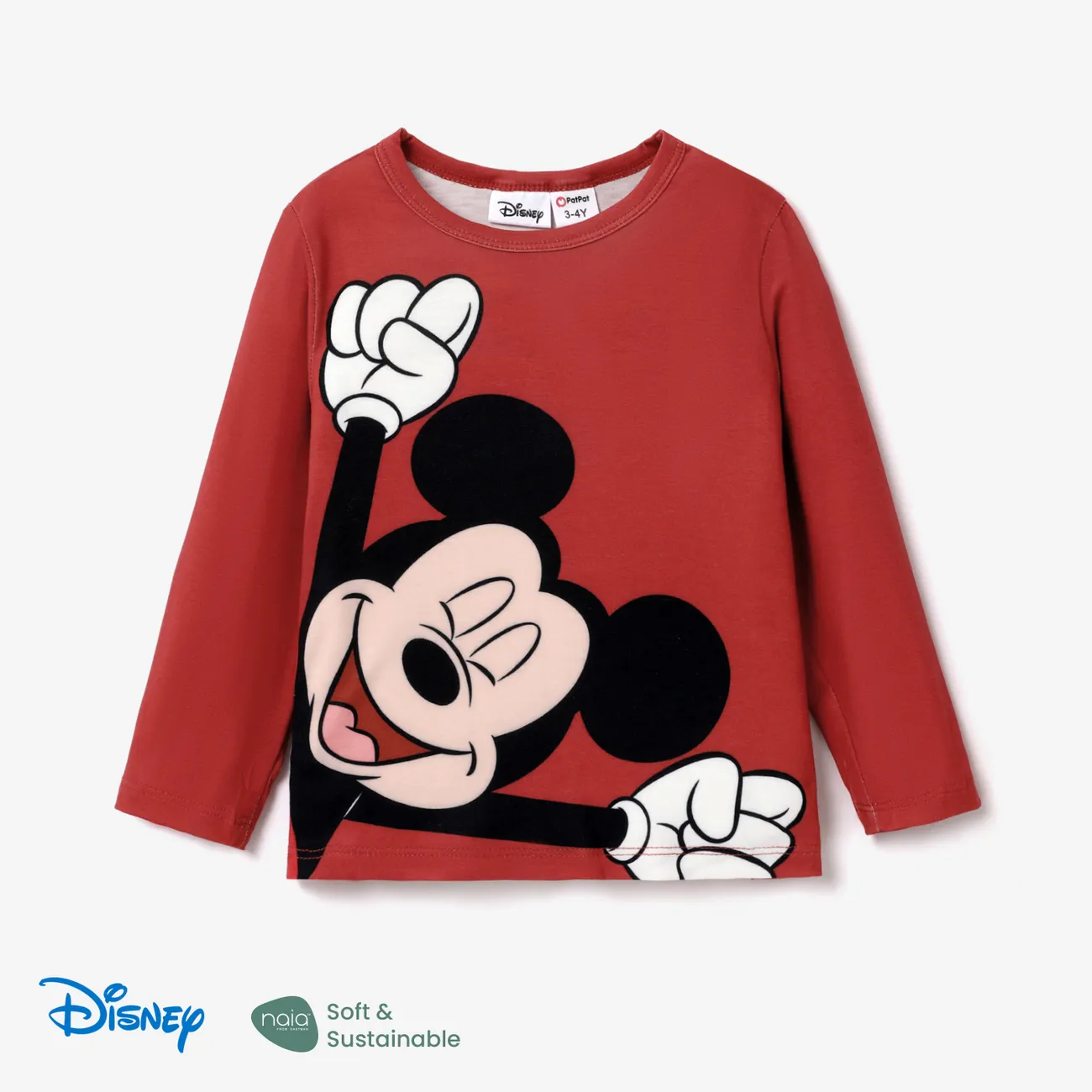 Disney Mickey and Friends Toddler & Kids Girl/Boy Naia™ Character Print Long-sleeve Tee  big image 1