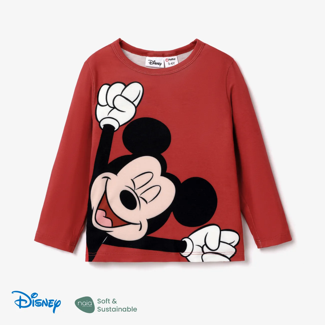 Disney Mickey and Friends Unisex Infantil Camiseta Rojo big image 1