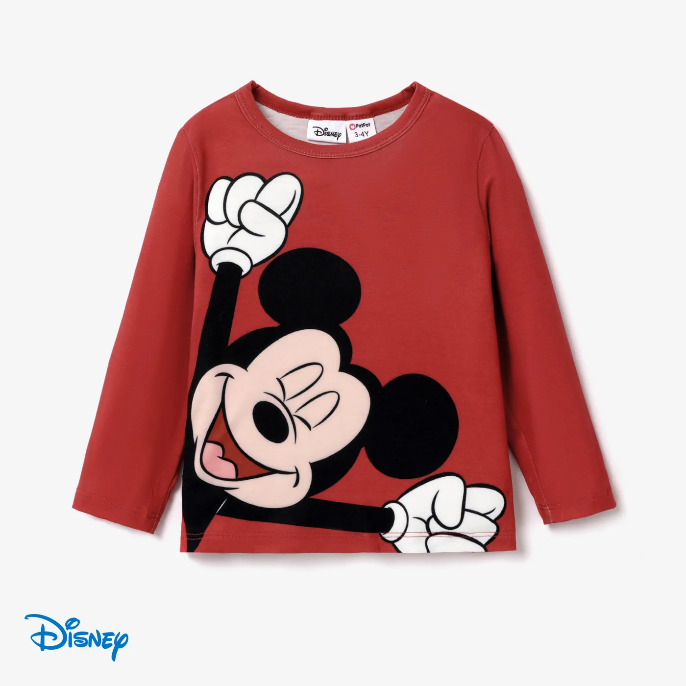 Disney Mickey and Friends Toddler & Kids Girl/Boy Naia™ Character Print Long-sleeve Tee Red image 6