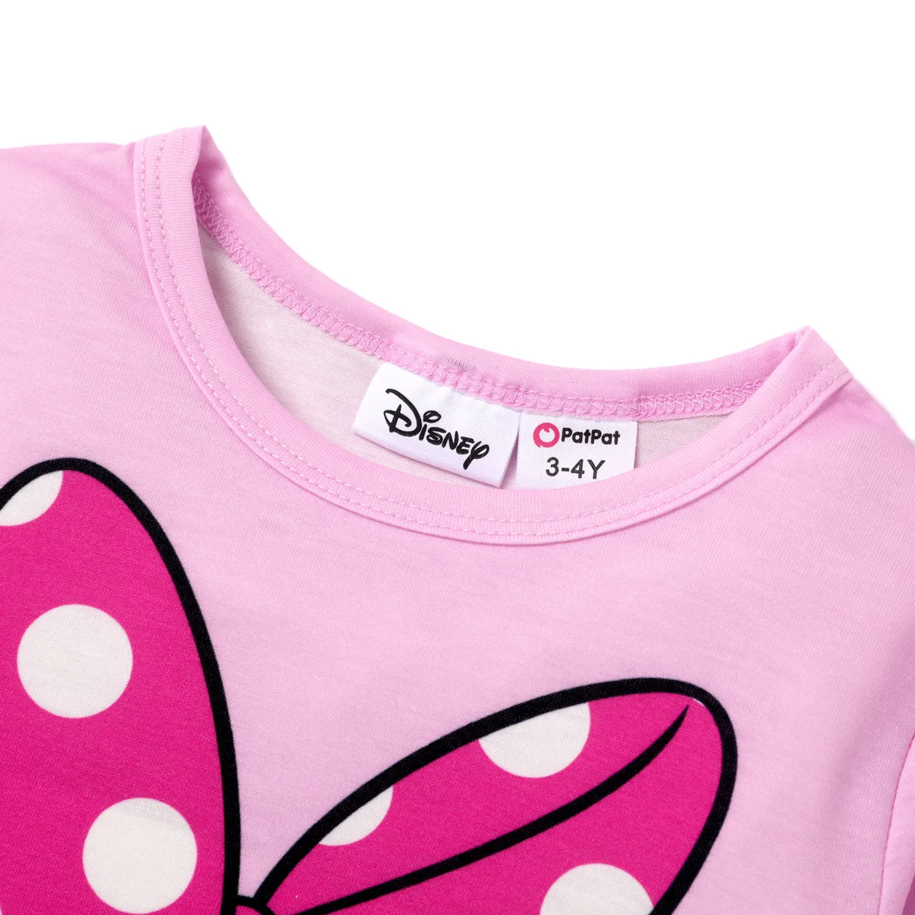 Disney Mickey and Friends Unisexe Enfantin T-Shirt Rose big image 1
