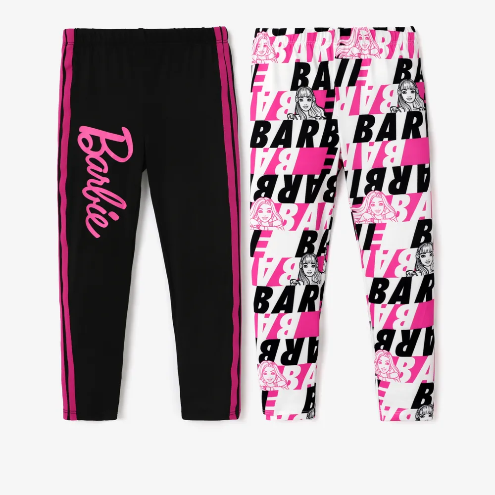 Barbie Toddler/Kid Girl Letter Pattern Leggings big image 7