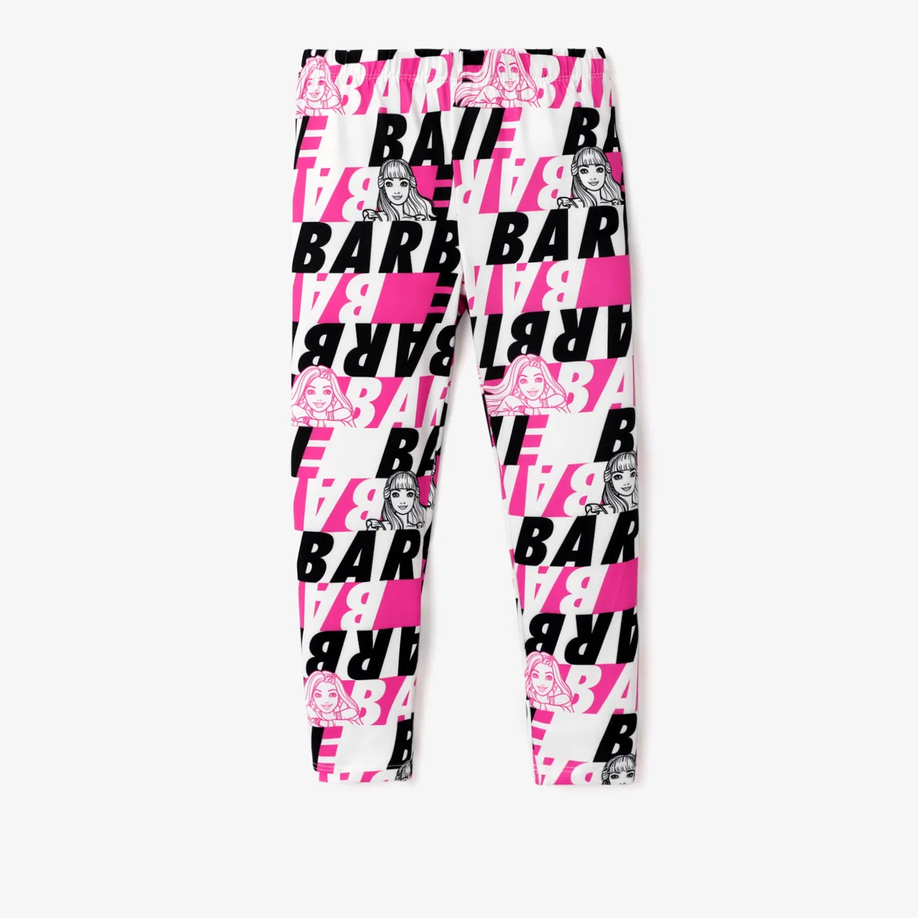 Barbie Menina Entrançado Bonito Leggings/Slim-fit/Bootcut Rosa big image 1