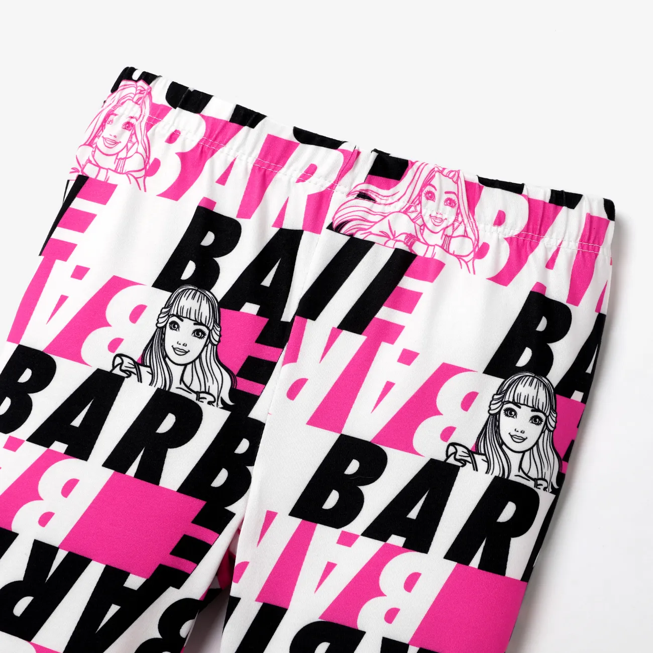 Barbie حريمي جدائل حلو طماق & سروال & سروال التمهيد زهري big image 1