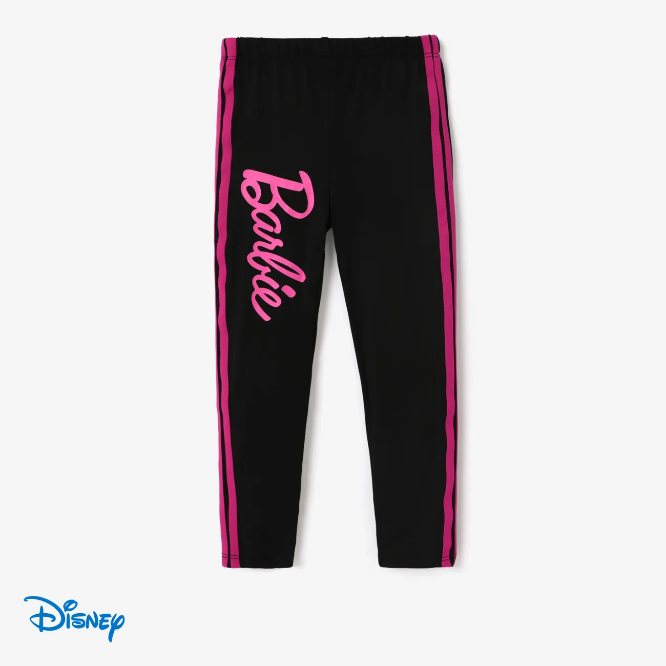 Barbie Toddler/Kid Girl Letter Pattern Leggings Black big image 1
