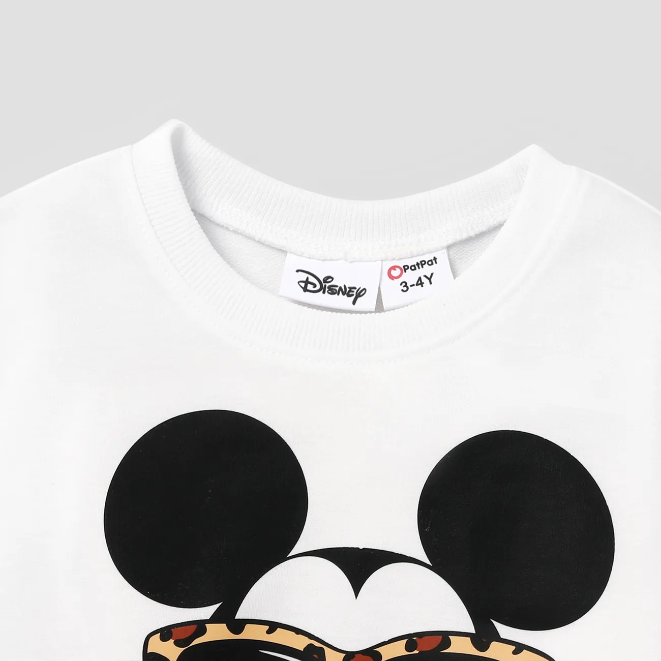 Disney Mickey and Friends Look de família Manga comprida Conjuntos de roupa para a família Tops Branco big image 1