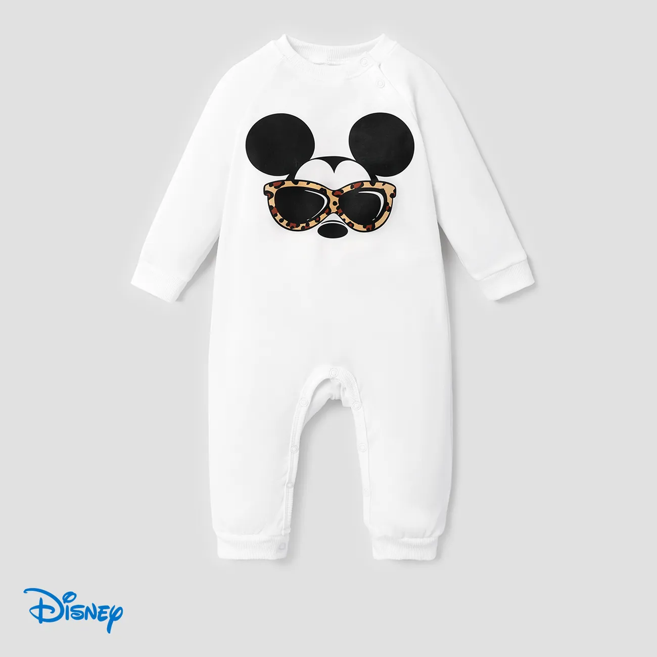 Disney Mickey and Friends Family Matching Character Print Long-sleeve White Top White big image 1