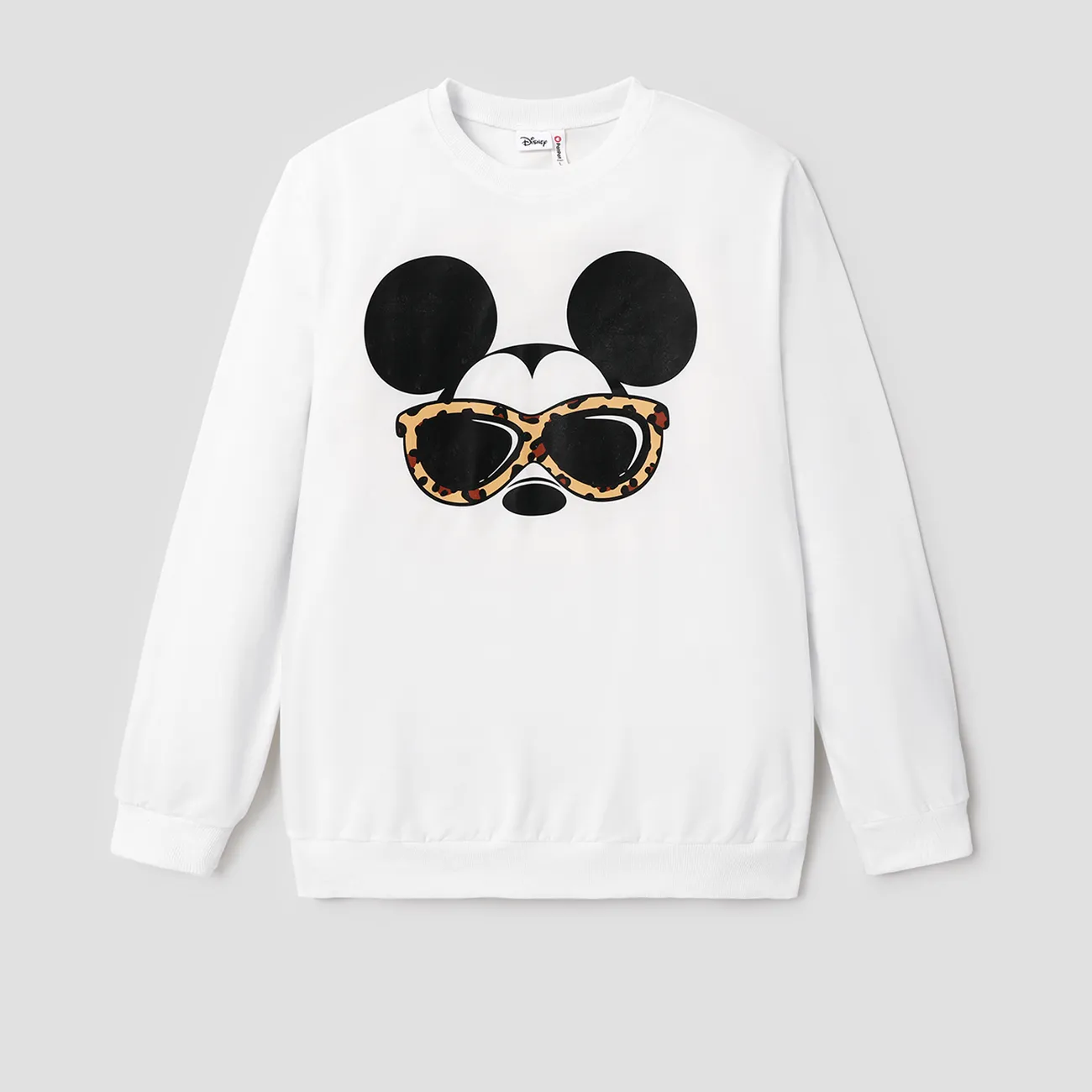 Disney Mickey and Friends Look de família Manga comprida Conjuntos de roupa para a família Tops Branco big image 1