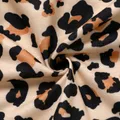 2pcs Kid Girl Butterfly Print Sleeveless Black Dress and Leopard Print Long-sleeve Cardigan Set  image 5