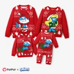 The Smurfs Family Matching Christmas Character & Snowflake Print Long-sleeve Top   image 2