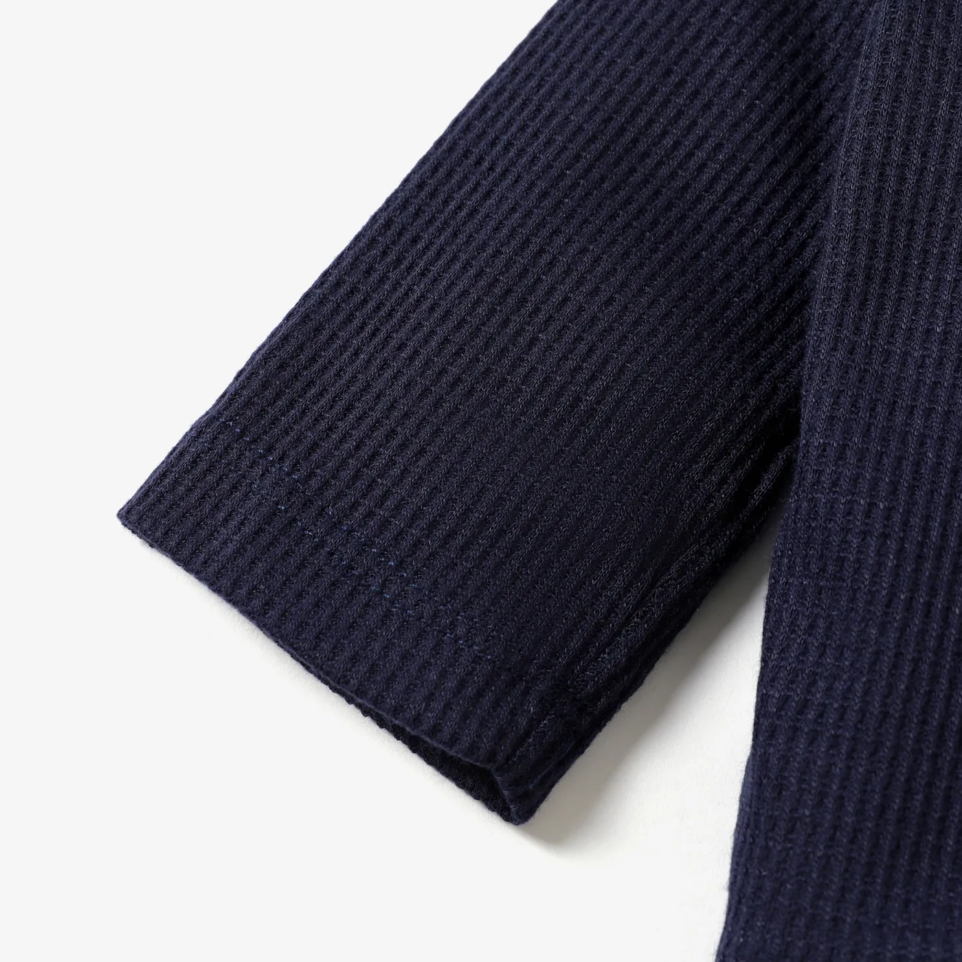 Baby Boy/Girl Casual Wafer Checkered Coat Jacket Deep Blue image 3