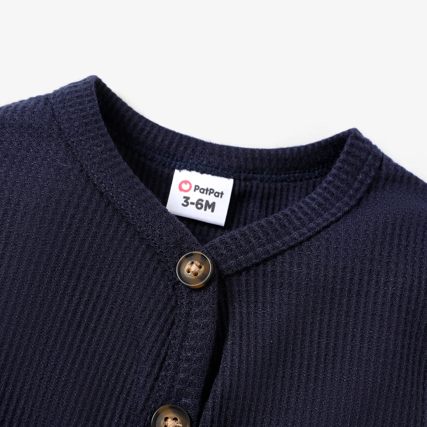 Baby Boy/Girl Casual Wafer Checkered Coat Jacket Deep Blue image 2