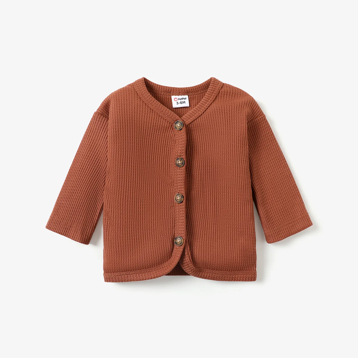 Baby Boy/Girl Casual Wafer Checkered Coat Jacket Brown