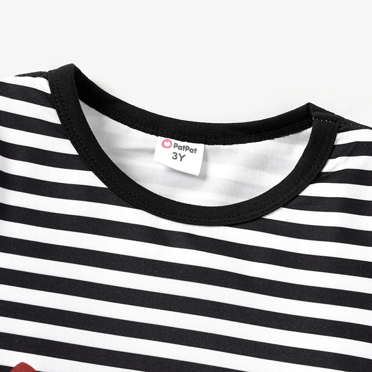 Kleinkinder Jungen Lässig Fuchs Langärmelig T-Shirts schwarz/weiß big image 1
