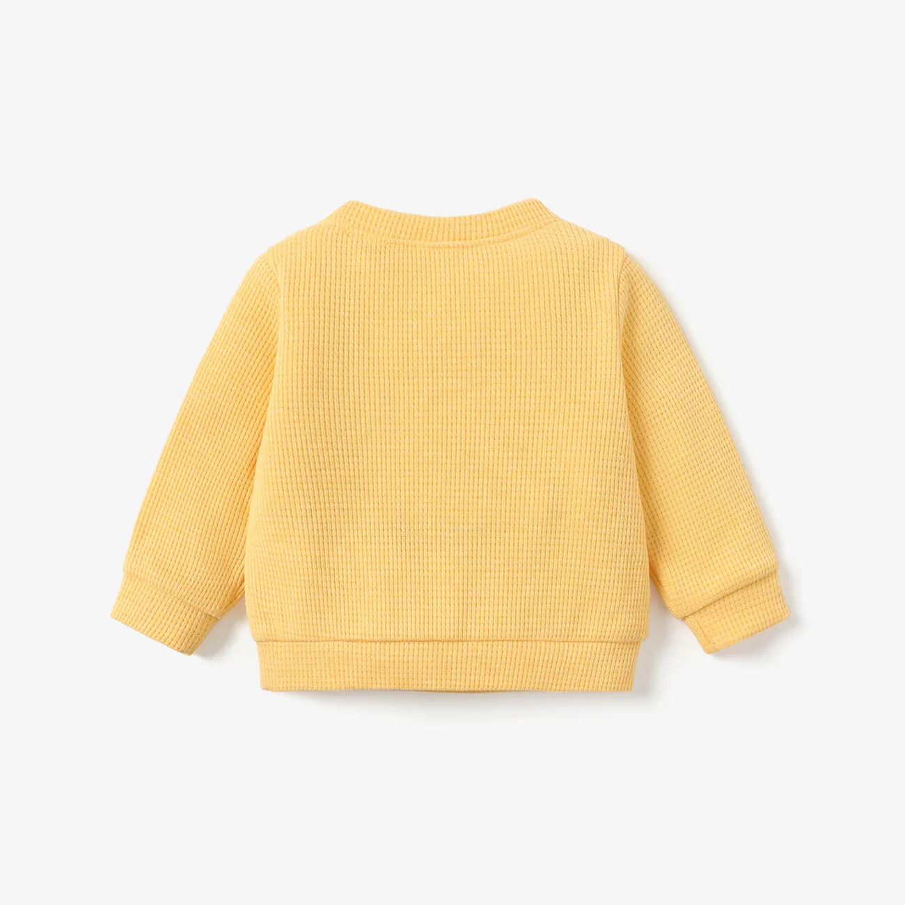 Baby Unisex Hypertaktil Lässig Langärmelig Sweatshirts gelb big image 1
