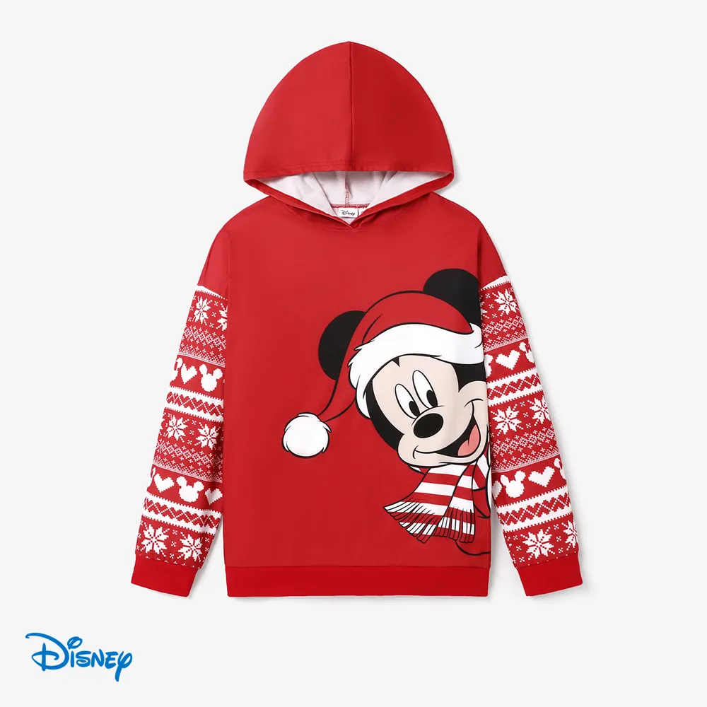 Disney Mickey and Friends Family Matching Christmas Character Print Long-sleeve Hooded Top   big image 17