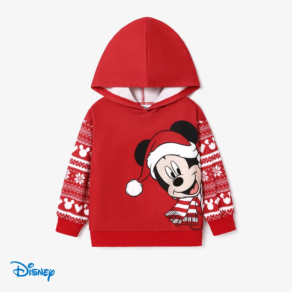 Disney Mickey and Friends Family Matching Christmas Character Print Long-sleeve Hooded Top   big image 7