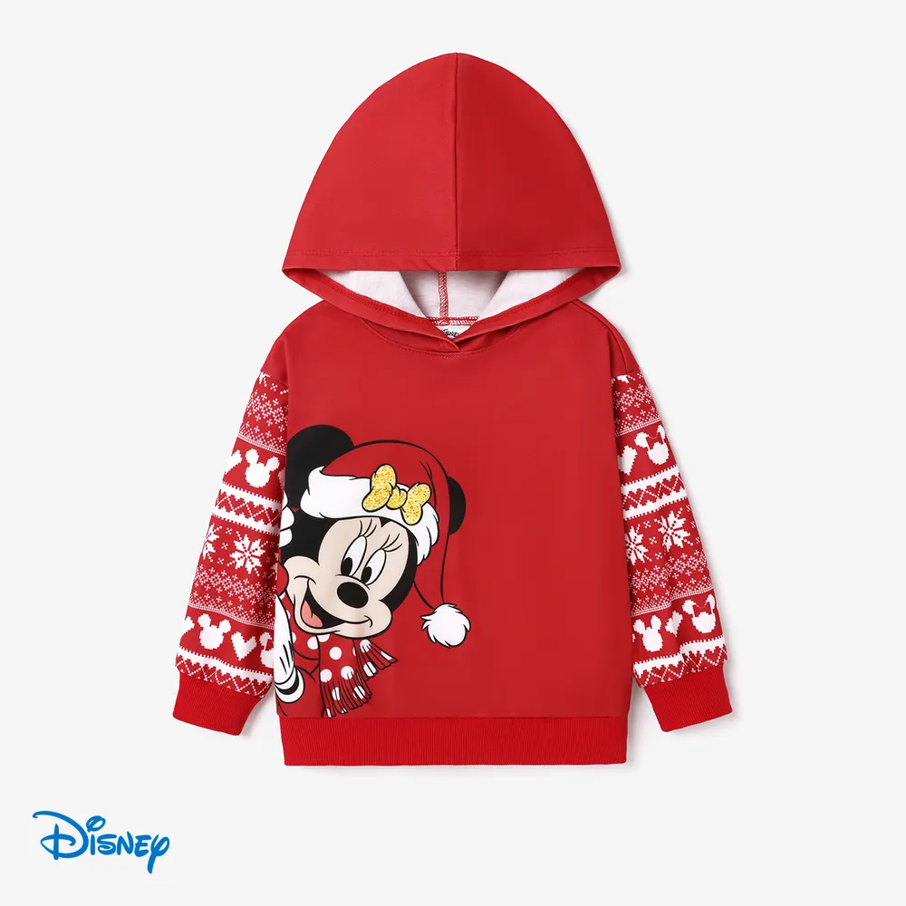 Disney Mickey and Friends Family Matching Christmas Character Print Long-sleeve Hooded Top   big image 11