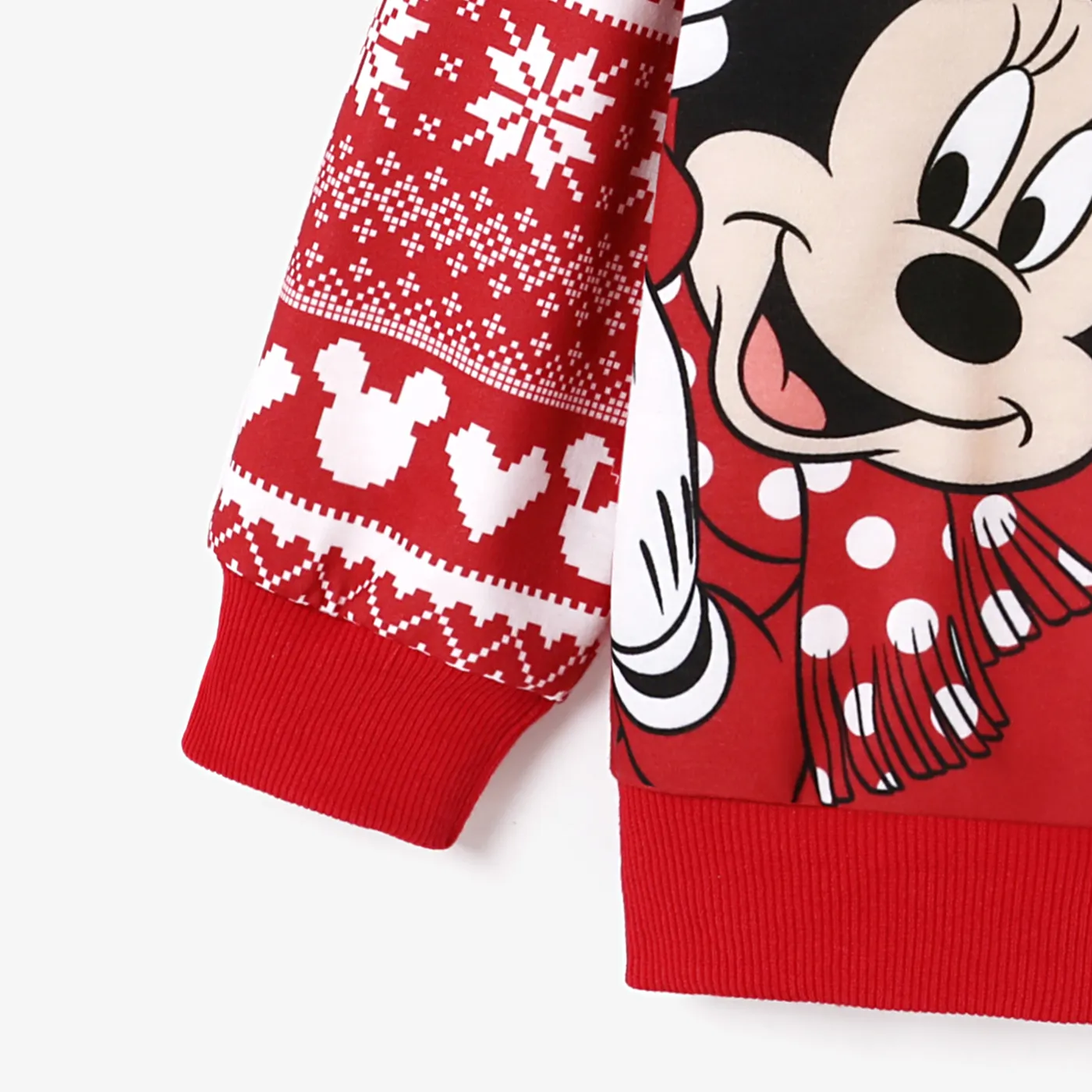 Disney Mickey and Friends Family Matching Christmas Character Print Long-sleeve Hooded Top   big image 13